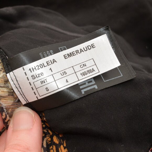 Ba&sh Leia Wrap Top Puff Sleeves Sz 4 - Picture 6 of 10